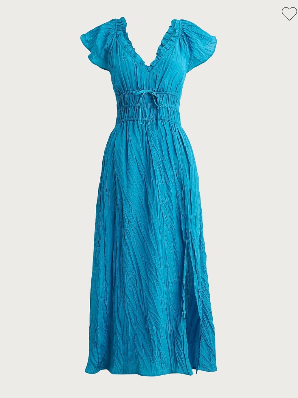 NWT J. Crew Palermo Dress Crinkle Blue S